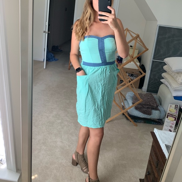 Xhilaration Juniors Strapless ‘Challis’ Dress - Picture 7 of 9